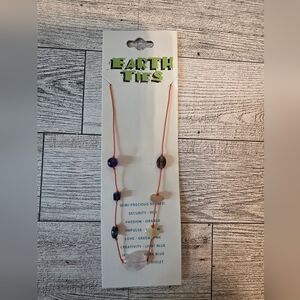 Nine West Orange and Purple Beaded Necklace